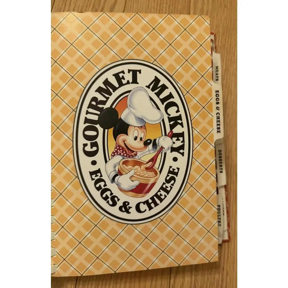 Vintage DISNEY Cooking with Mickey Mouse Gourmet COOKBOOK Vol II Park Recipes